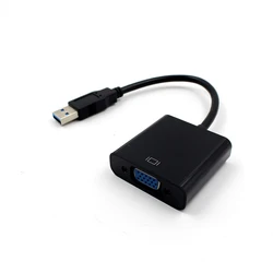 USB 3.0 To VGA Adapter Cable External Graphic Card Video Multi-display Converter Adapter For Windows 7 8 10 PC Laptop