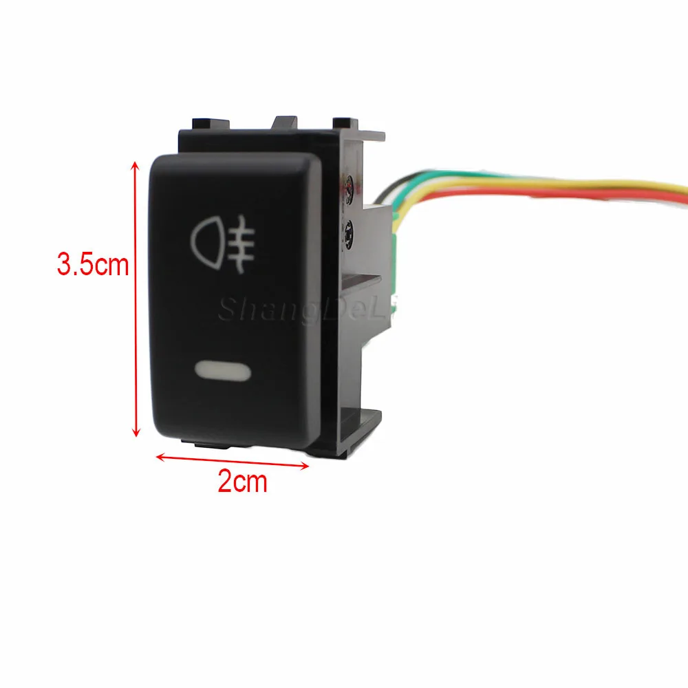 Auto LED Licht Nebel Licht Schalter Hinten Nebel Lampe Push-Taste mit draht Für Nissan Qashqai Tiida X-TRAIL Patrol Y62 2008-2015 – Detail 2