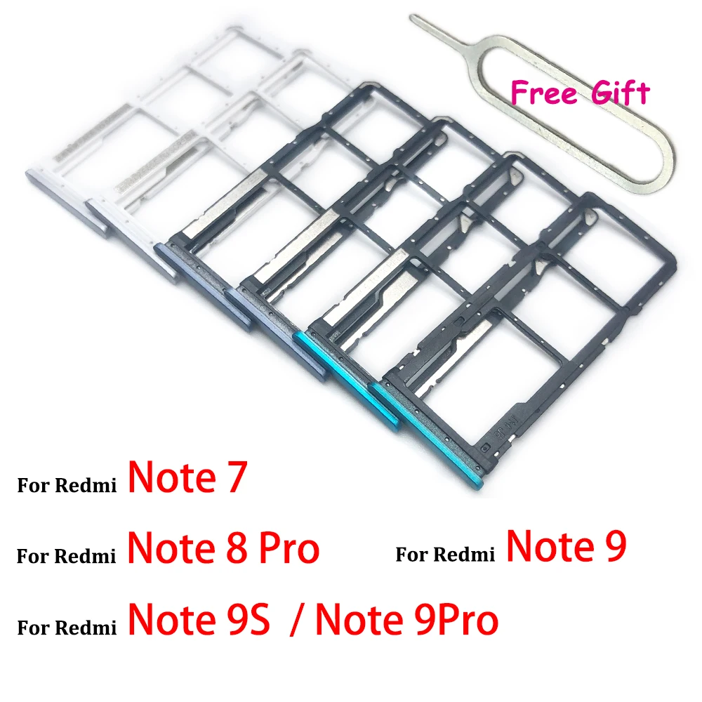 NEW SIM Card slot tray Holder repair part For Xiaomi Redmi Note 8 Pro Note 9 Note 9S Note 9 Pro