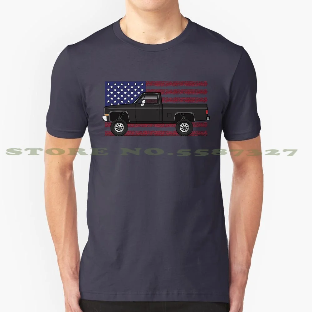 81-87 Usa Off-Road 100% Cotton T-Shirt 1981 1982 1983 1984 1985 1986 1987 Sierra Scottsdale Truck Square Pickup 10 20 V8 Super