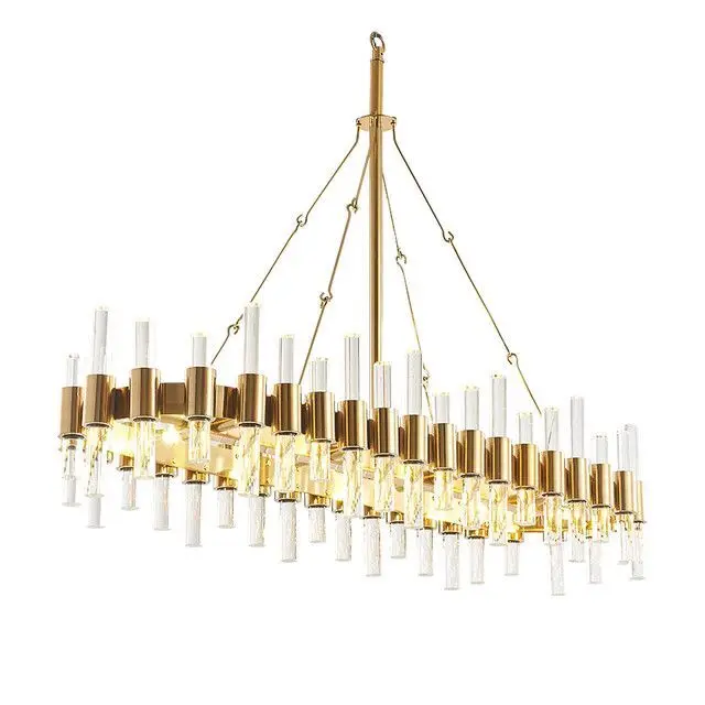 

LED Modern Gold Crystal Clear Designer Oval Round LED Chandelier Lighting Lustre Suspension Luminaire Lampen For Dinning Room