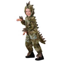 2-8T Yürümeye Başlayan Çocuk Çocuk Dinozor T-Rex Kostüm Cosplay Boys için Cadılar Bayramı Purim Parti Disfraz Fantasia Giydirme Hoodie Tulum