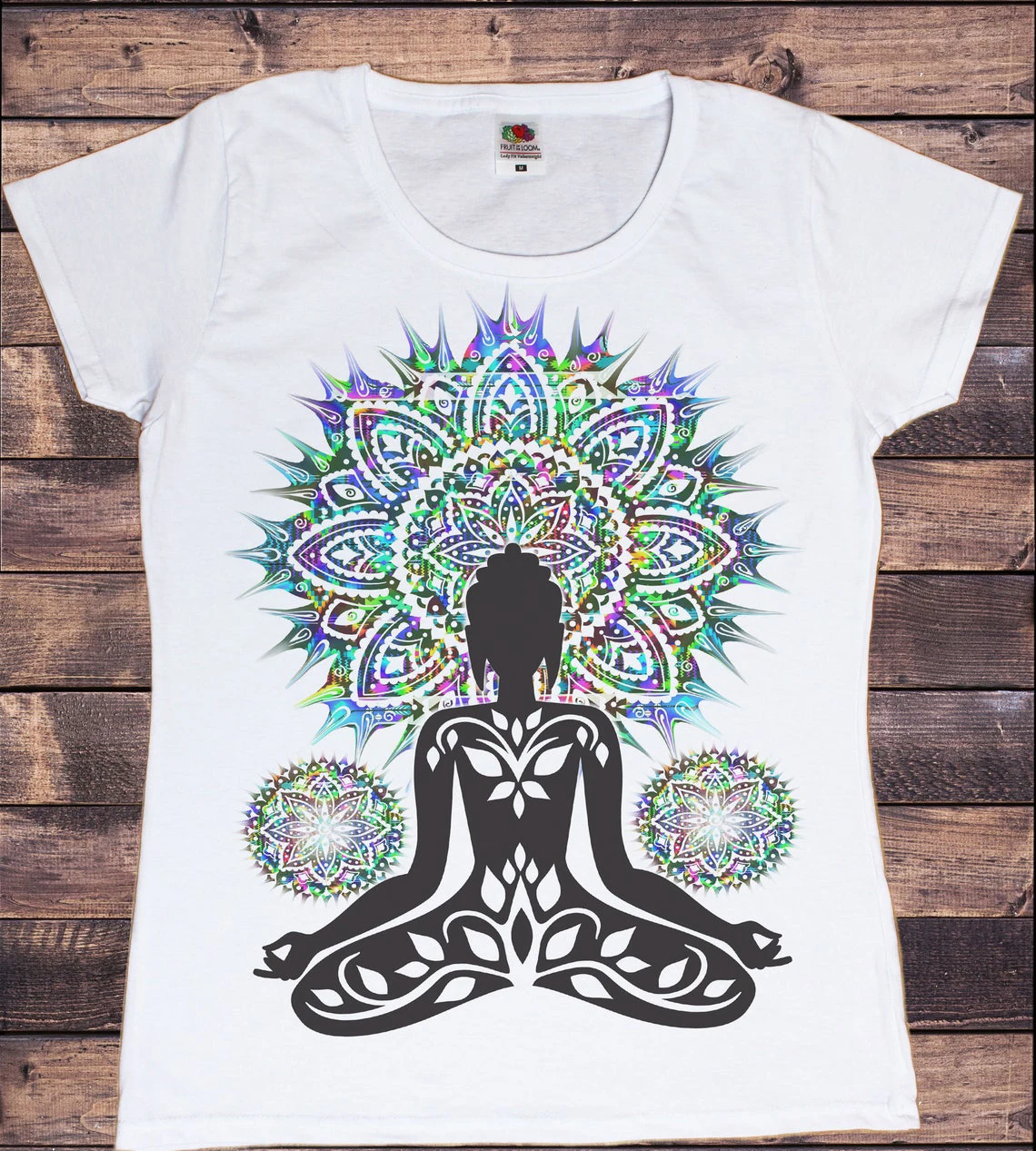 Zen Hobo Boho Paix T-shirt Women Buddha Chakra Meditation Print Tops Simple Short-Sleeve Ladies Tee T Shirt Femme Summer Tshirt