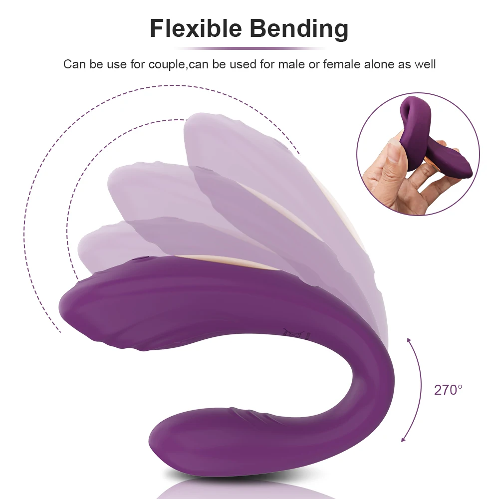 Wireless Remote Control Vibrator Female Dual Motor U Shape Clitoris Stimulator Dildo Wearable Sex Toys for Women Couple Adult 18