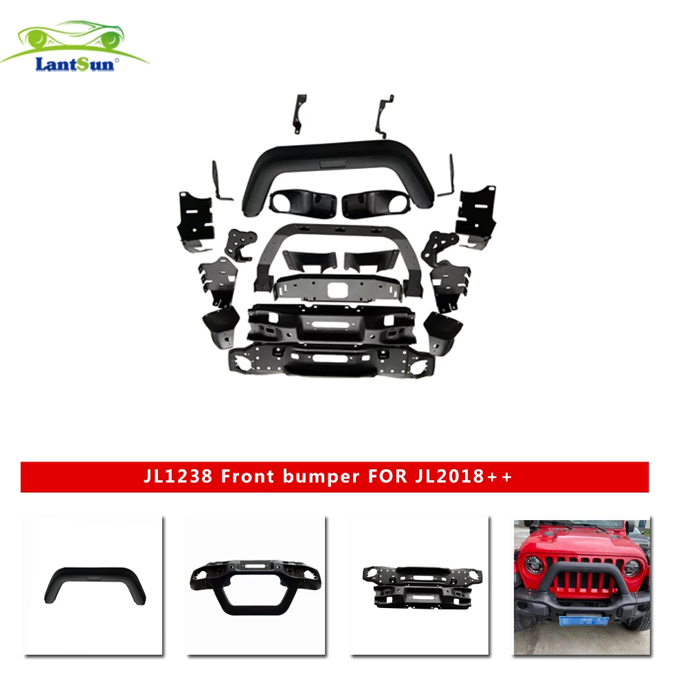 Front bumper Steel Material for Jeep for Wrangler JL LANTSUN JL1238