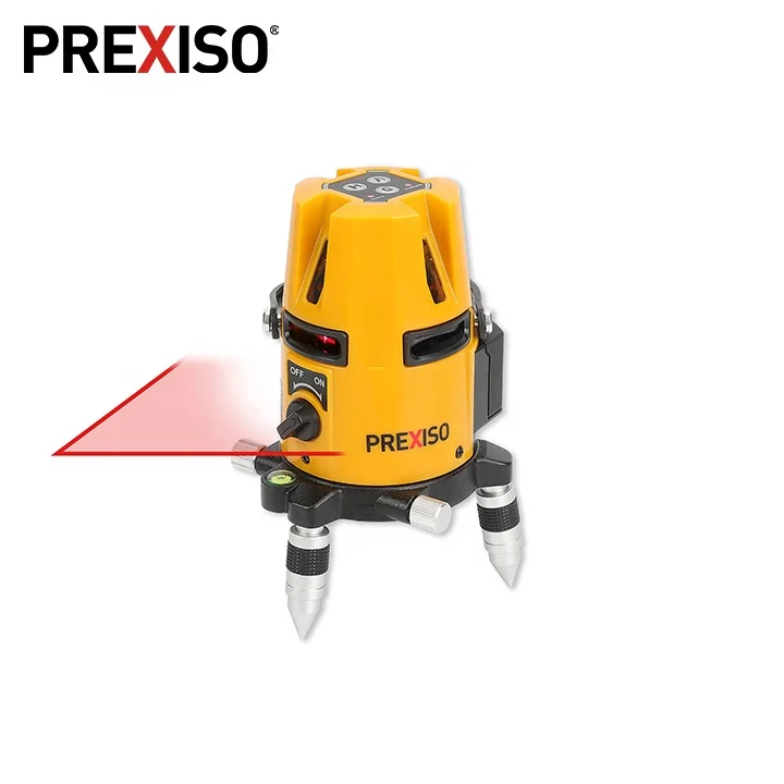 PREXISO Heavy Duty Rechargeable Rotary 360 Self Leveling Laser Level  Multi Line Laser Level