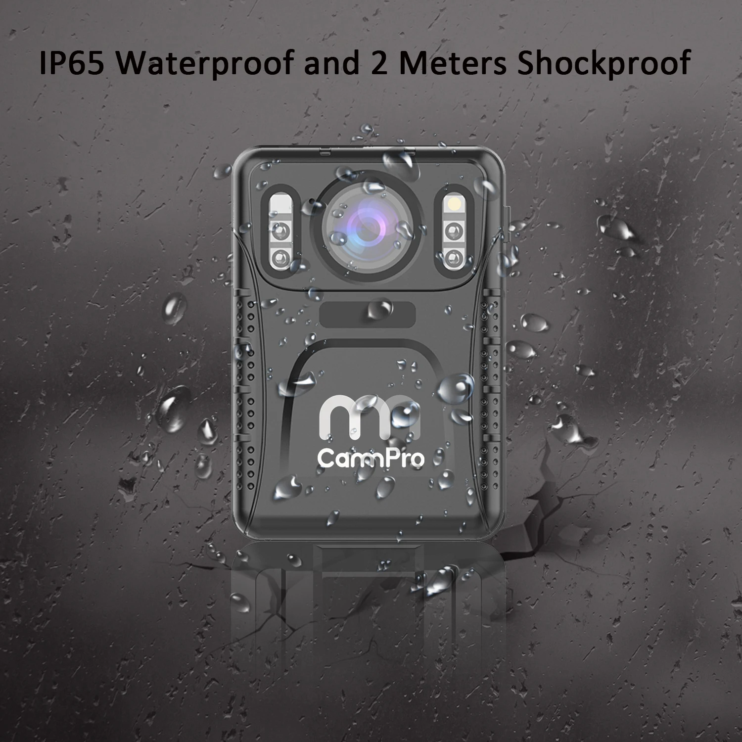 Камера полицейская CammPro M1n, UHD 1440P, высокоэффективное кодирование, память 64 ГБ, ночное видение, водонепроницаемая