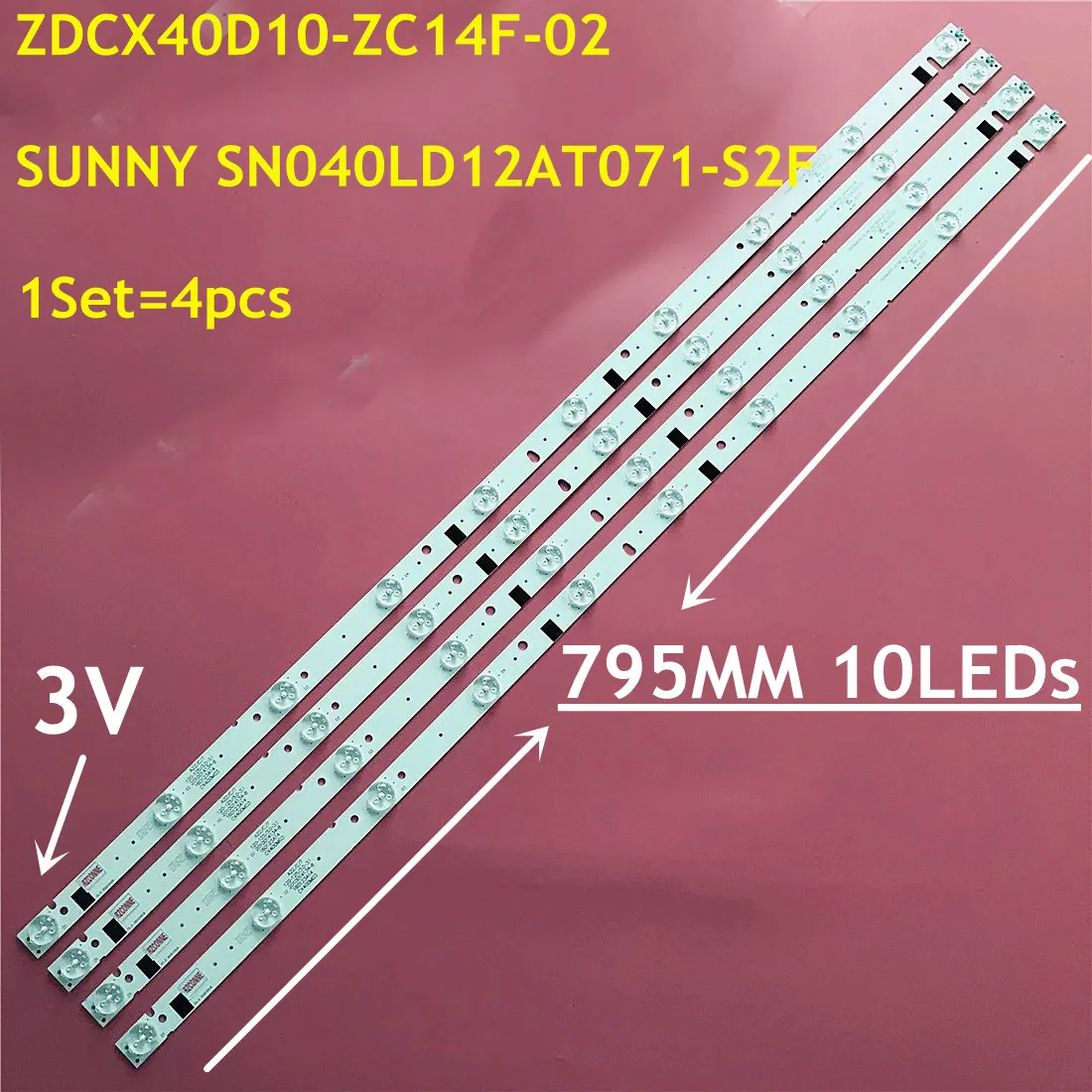 LED Strip For 40LEM-1005/FT2C YAL03-01035280-05 HL-00400A28-1001S-01 180.DT0-401800-1H CX400DLEDM DEXP F40B7000E PLDED4016A-E