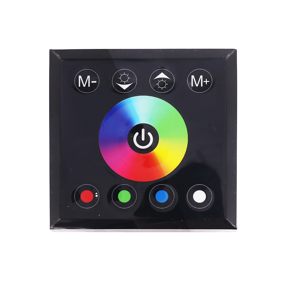 Imagem -06 - Fonte de Alimentação de Parede Interruptor de Toque 220v Rgb para Montagem na Parede Dimmer de Parede para Iluminação de Led Rgb 5050 60 120led