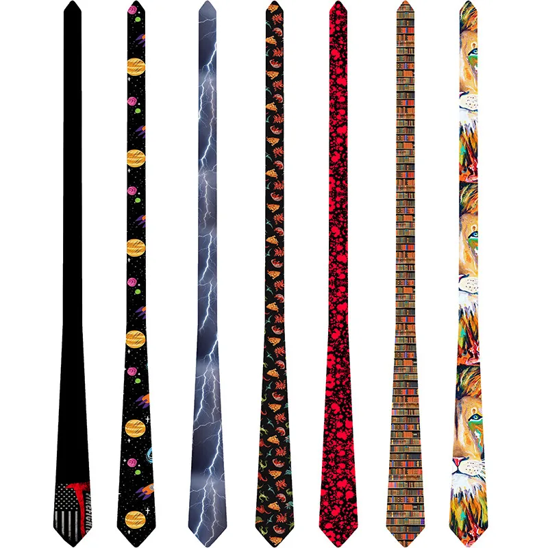 Classic Fashion Men's Tie 2024 Suit accessories NeckTies Printed Polyester Ties 8 cm Necktie for Women 6S-LD43