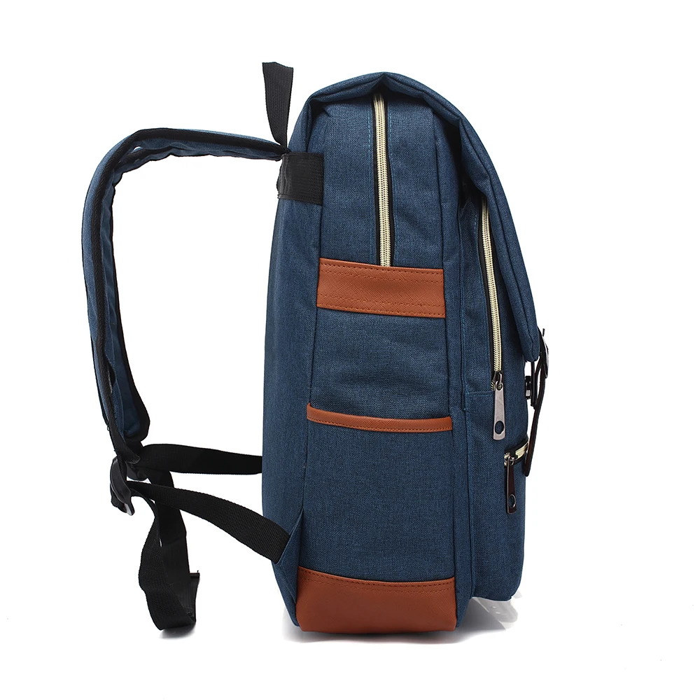 2024 New Custom Fashion Retro Laptop Backpack Nylon Travel Bag Female Outdoor Backpack Casual Male Canvas Bag Youth School Bag