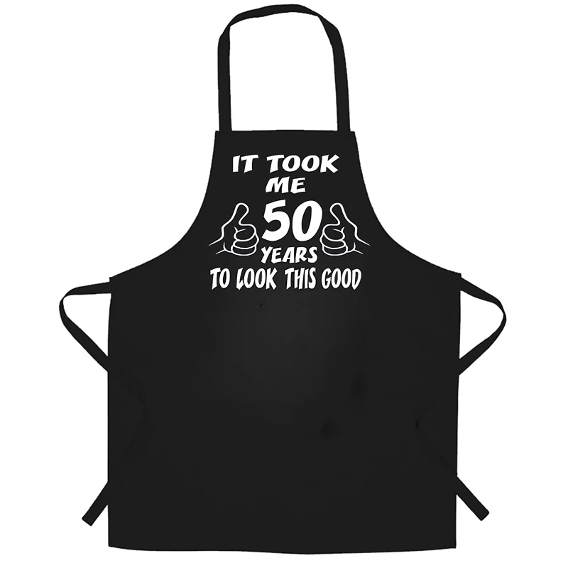 Vater Mutter Onkel Tante Freund Schwester Ehemann Ehefrau Fünfzig 50 Jahre Alt 50. Geburtstag Party Geschenk Präsent Familie BBQ Dekoration Schürze – Detail 1