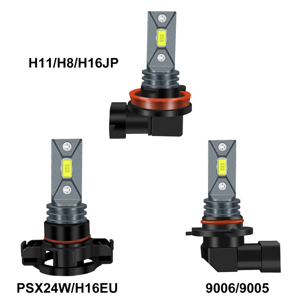 H11 H8 9006 HB4 HB3 9005 H16JP PSX24W High Quality 3570 LED Auto Fog Lamp Car Anti Fog Light Bulb Yellow White 6000K 2000LM 12V