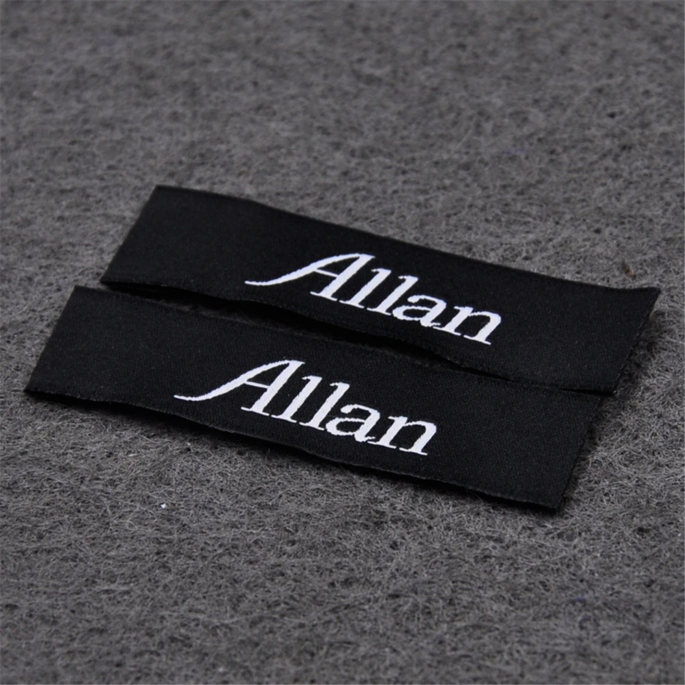 Personalized Name Clothing Labels For Textile Brand Logo Sewing Cloth Label Custom Woven Labels For Clothing Fabric Tags