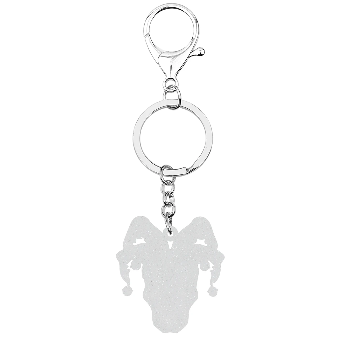 WEVENI Halloween Acrylic Horror Skeleton Clown Skull Keychain Fashion Key Chain Ring Jewelry For Women Girls Teens Charms Gifts image 5