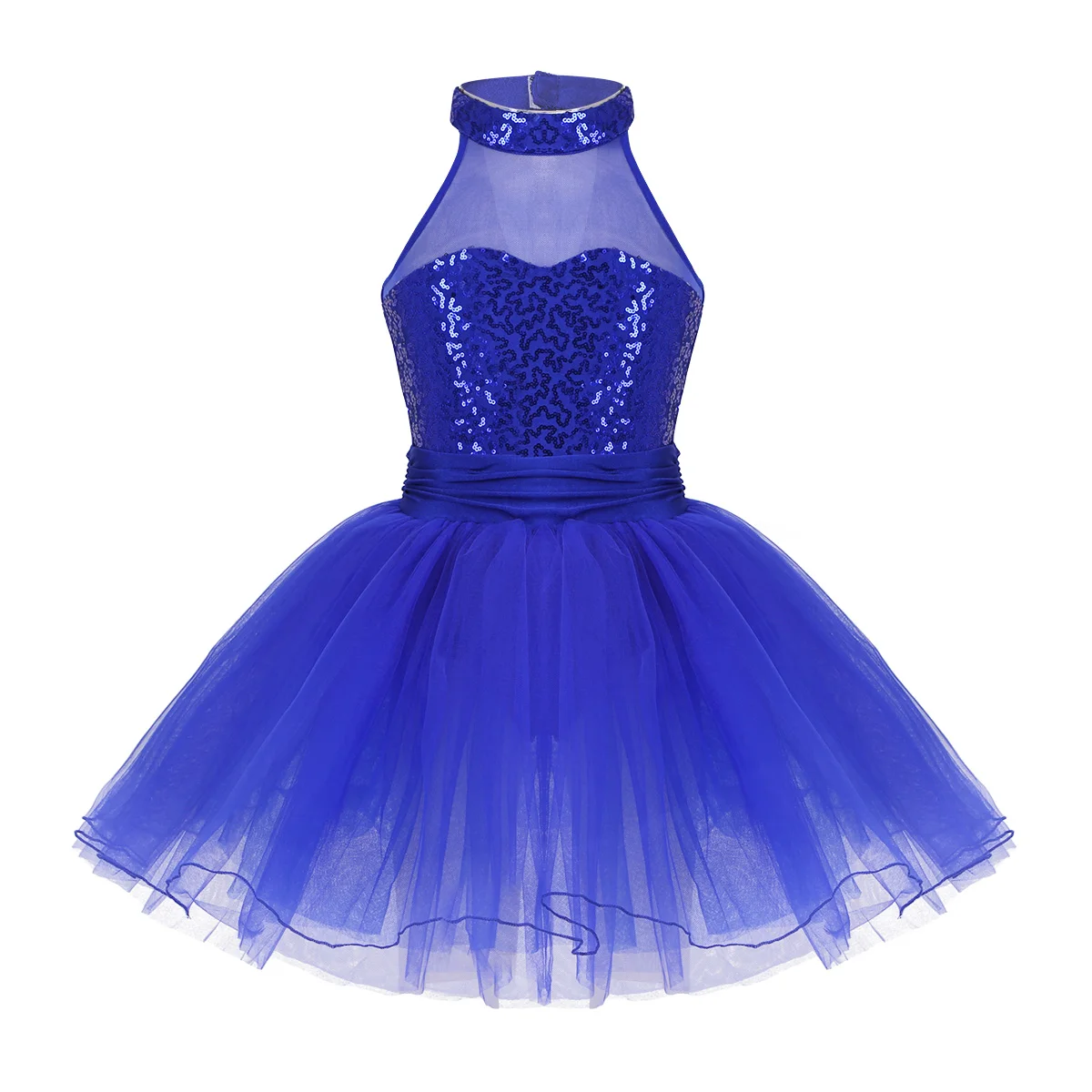 Paillettes balletto Tutu vestito bambini Teen Tulle balletto danza ginnastica body Dress Performance Dancewear Ballerina Princess Dress