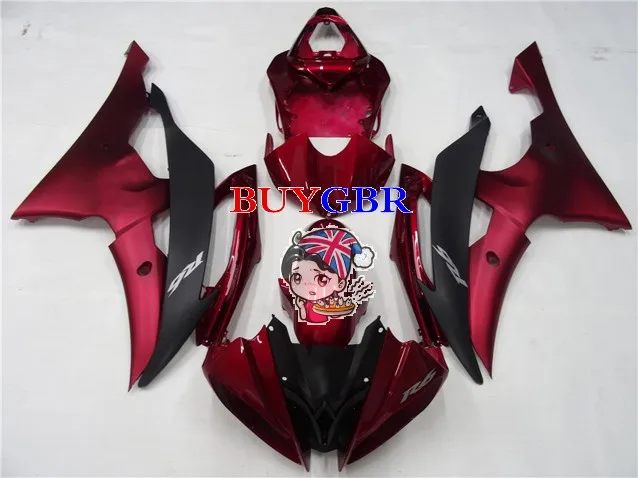 Hot Sales,wine Red R6 Fairings For Yamaha YZF-600 R6 2008-2016 09 10 11 12 13 14 15 R6 ABS Motorcycle Fairings Accessories