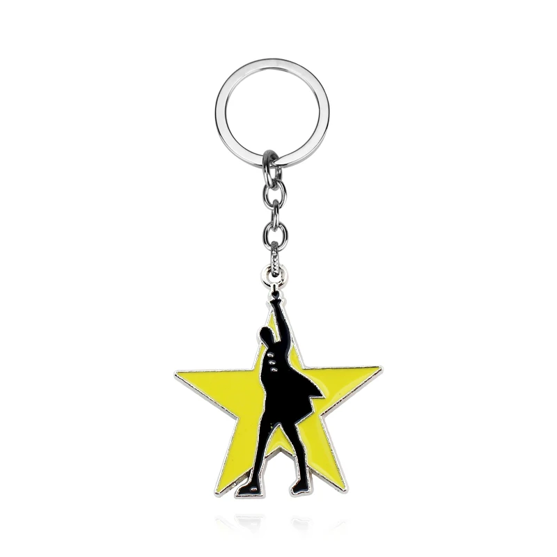 Broadway Musical Hamilton Key Holder Bag Student Women Travel Card Cover Badge Car Keychain Decorations Gifts