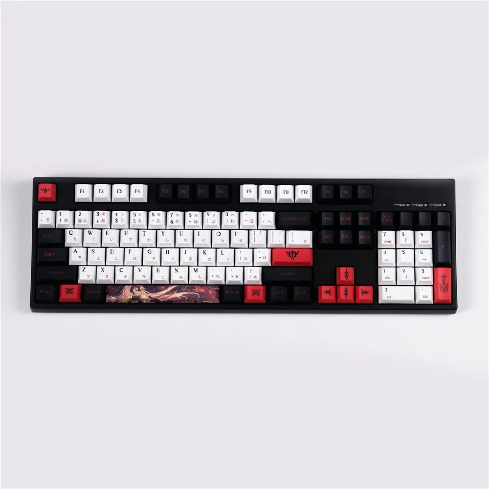 Imagem -02 - Conjunto Destino Tema Chave Boné para mx Interruptor Mecânico Teclado Pbt Tintura Subbed Tampões de Chave Cherry Perfil Keycaps com Deslocamento 1.75u 1