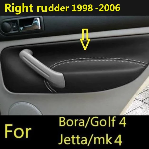 Right rudder driving For Volkswagen Bora Golf 4 mk4 (1998- 2005)Protective Interior Door Panel Armrest Microfibre Leather Cover