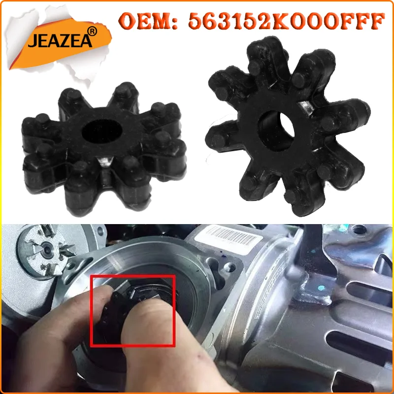 JEAZEA 2Pcs 563152K000FFF Flexible Kupplung Koppler Lenksäule Für Hyundai Elantra Veloster Kia Forte Limousine 2012 2013 2014