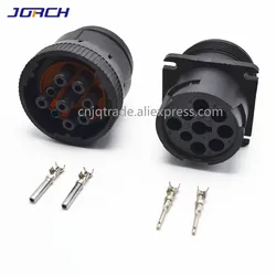 1set 9 pin  HD16-9-1939S HD10-9-1939P Deutsch  black  circular Aviation female male connector   for Track J1939