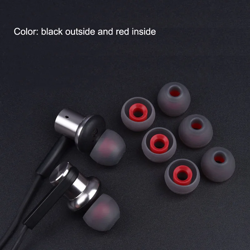 ANJIRUI bantalan telinga earbud silikon 4.0mm, aksesori Headset lengan telinga/headphone dalam telinga 3 pasang