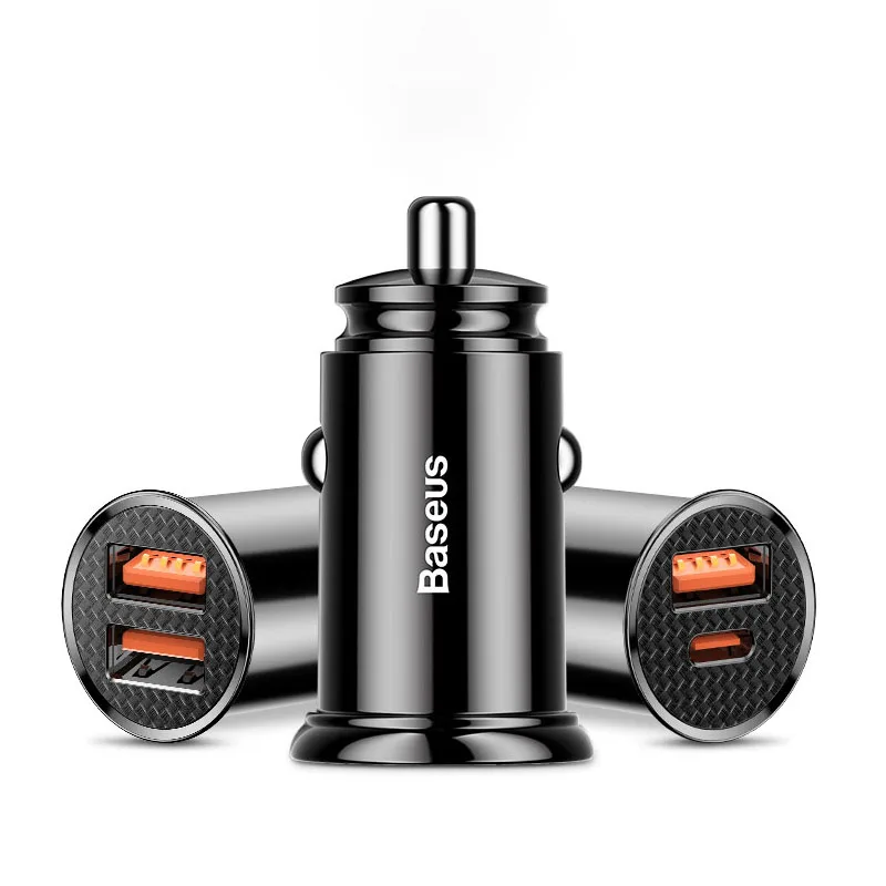 Baseus-Carregador USB de Carregamento Rápido para Automóveis, PD para Xiaomi, iPhone 16, 15, 14 Pro