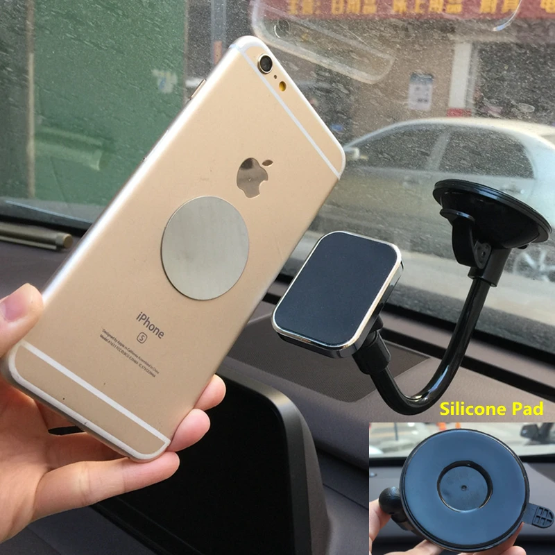 Universal Magnetic Car Phone Holder Stand 360 Degree Mobile Cell Windshield Magnet Mount GPS Support For iPhone Samsung Xiaomi