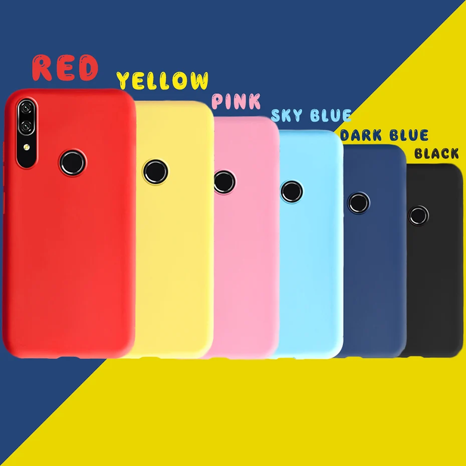 For Cover Huawei P Smart Z Case Plain Silicone Soft TPU Phone Case For Huawei P Smart Z PsmartZ Psmart Z STK-LX1 STK LX1 6.59\