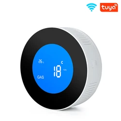 Tuya WiFi GAS LPG Sensor de fugas alarma detector de seguridad contra incendios enlace de aplicación seguridad inteligente sensor de fugas para el hogar