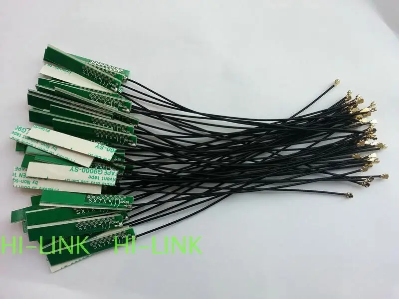 

Free shipping 130pcs Hi-Link wifi antenna 2.4G 2dbi PCB antenna IPX IPEX WLAN wireless module antenna