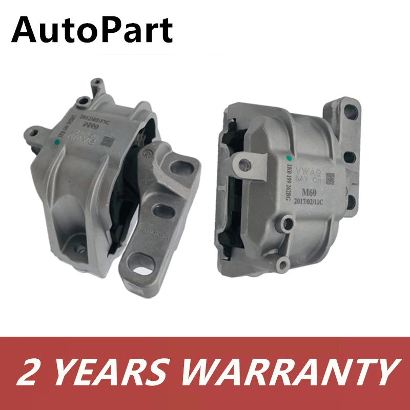 2PCS 1K0199262BG Engine Mount Support Gearbox Repair Set For Audi A3 S3 VW Golf Jetta Touran Skoda 1K0199262M 1K0 199 262 AB