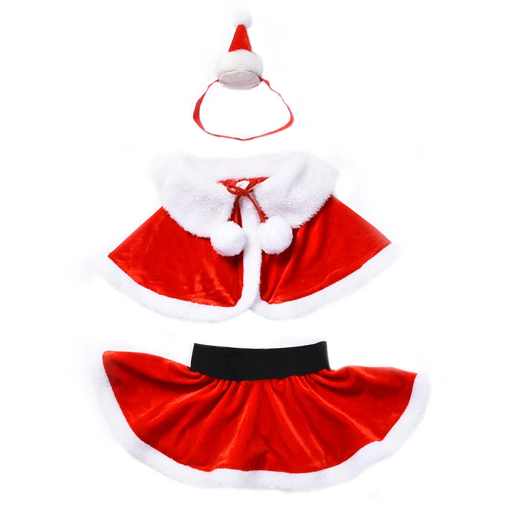 Baby Toddler Girls Christmas Costume Clothing Sets One Size Suit for 0-24M Little Kid Girls Santa Cosplay Wear christmas  2021