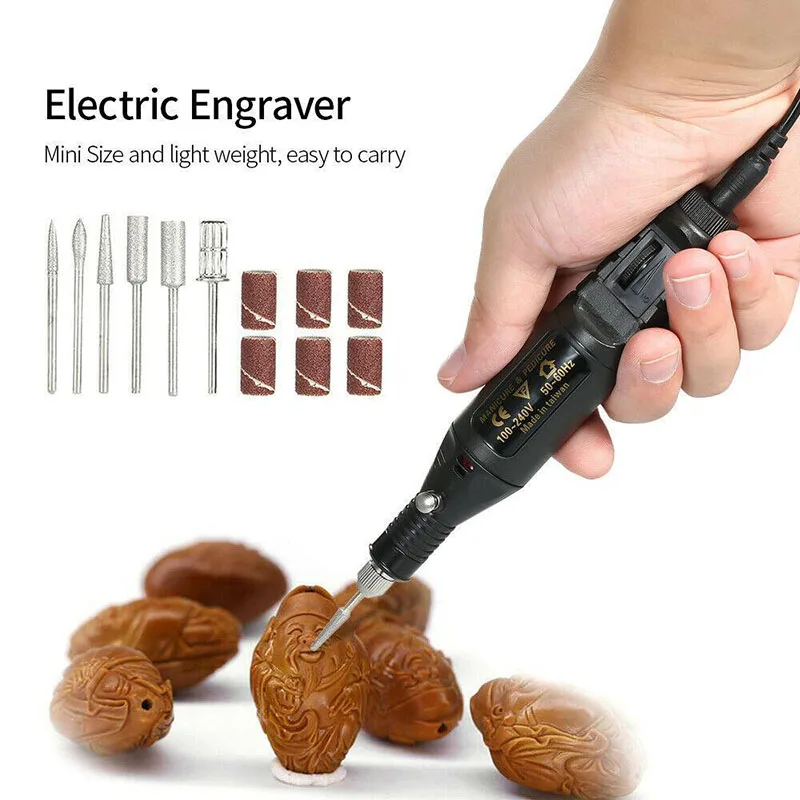 Mini Electric Grinder Drill Tool Variable Speed Rotary DIY Electric Engraving Pen Carve Tool DIY Jewelry Making Accessories