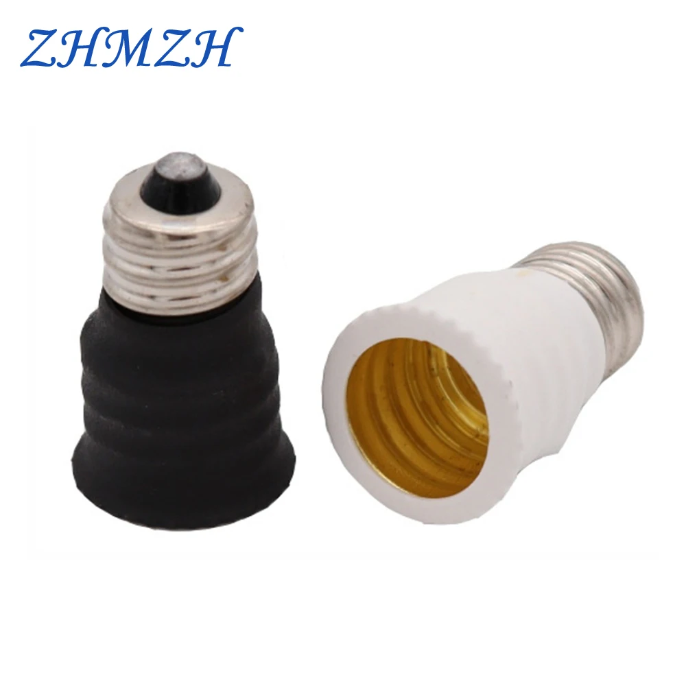 

8Pcs/Lot E12 To E14 Lamp Base Copper Aluminum Lamp Holder Converter Flame Retardant Lamp Socket Adapter For Halogen Lamp LED