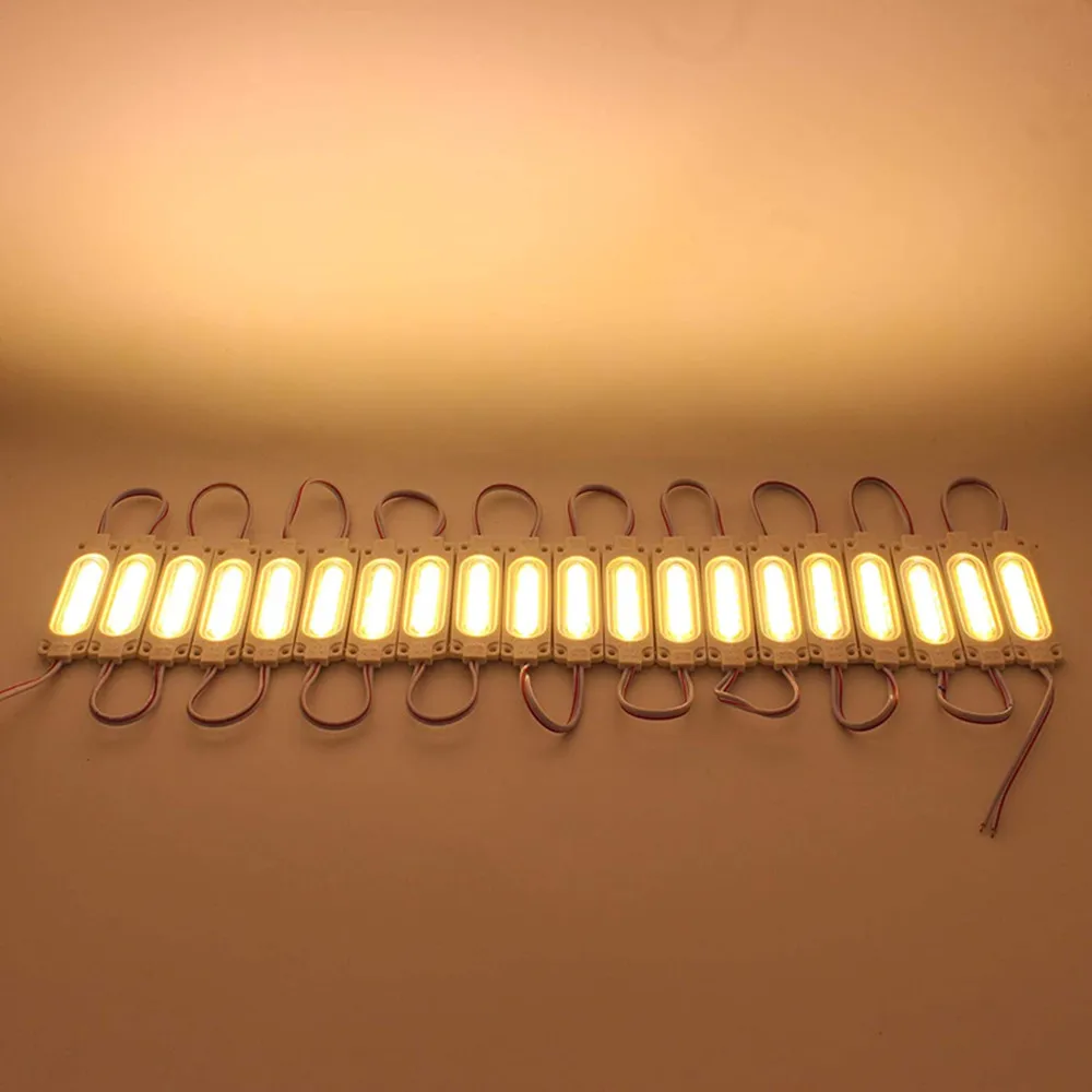 50pcs/2W Lot injection with lens COB LED module waterproof LED back light backlight for sign channel letter DC12V  IP