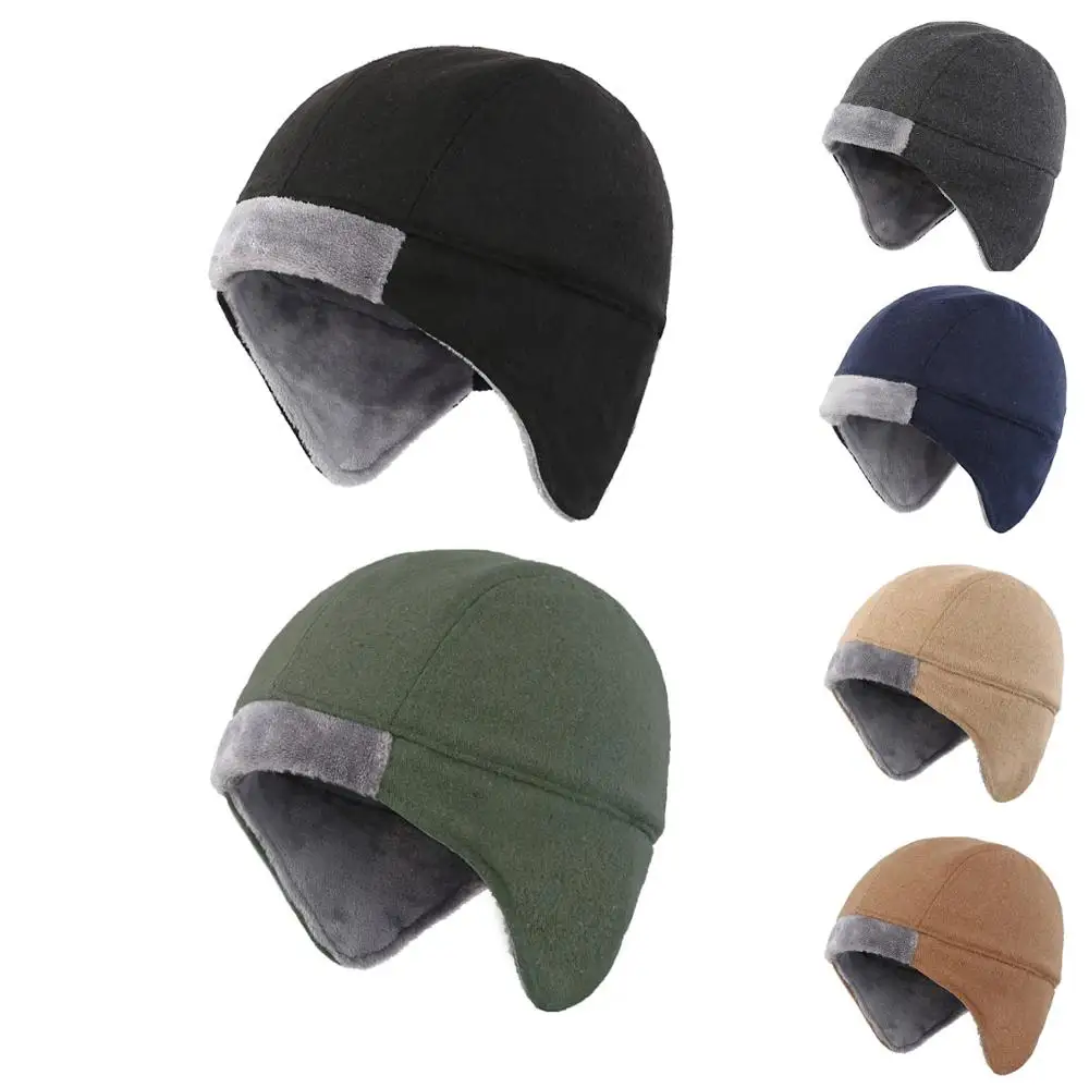 

Connectyle Mens Women's Winter Warm Hat Soft Fleece Lined Thermal Skull Cap Beanie with Ear Covers Winter Daily Hat