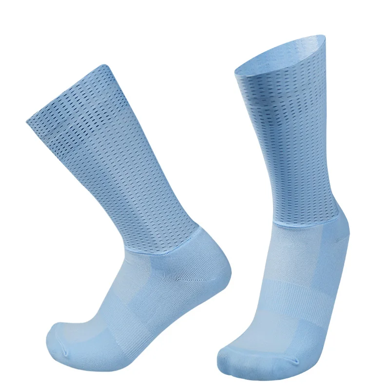 Neue Pro-Team Aero-Socken Rutschfeste Silikon-Radsocken für Herren Fahrrad-Sport-Laufsocken Calcetines Ciclismo