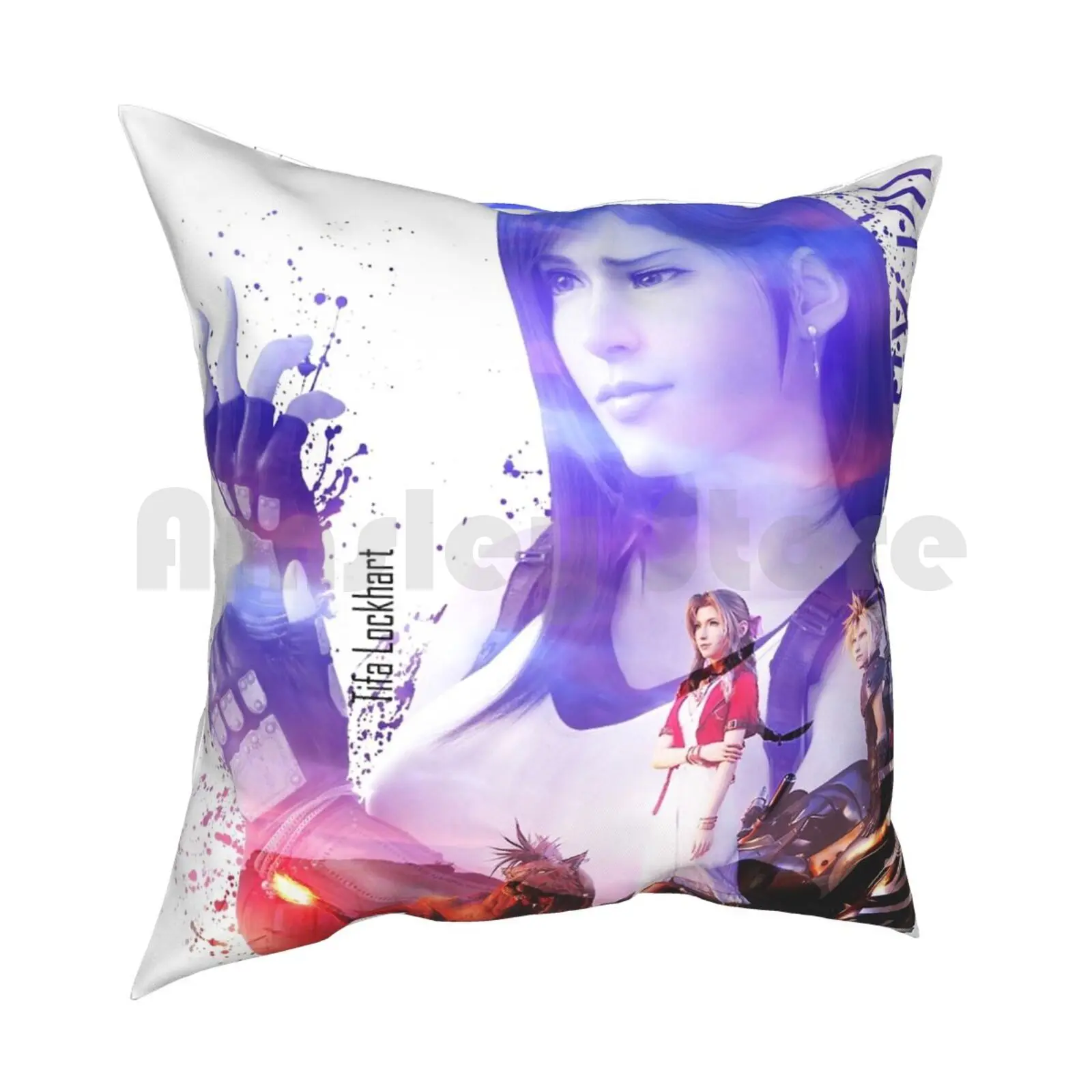 Tifa Lockhart-Final Fantasy 7 Pillow Case Printed Home Soft Throw Pillow Tifa Tifa Lockhart Ff7 Ff7Remake Ffvii Final