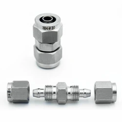 304 stainless steel pneumatic joint pipe joint trachea hose quick tightening joint PU4 6 8 10 12 straight through reducing joint