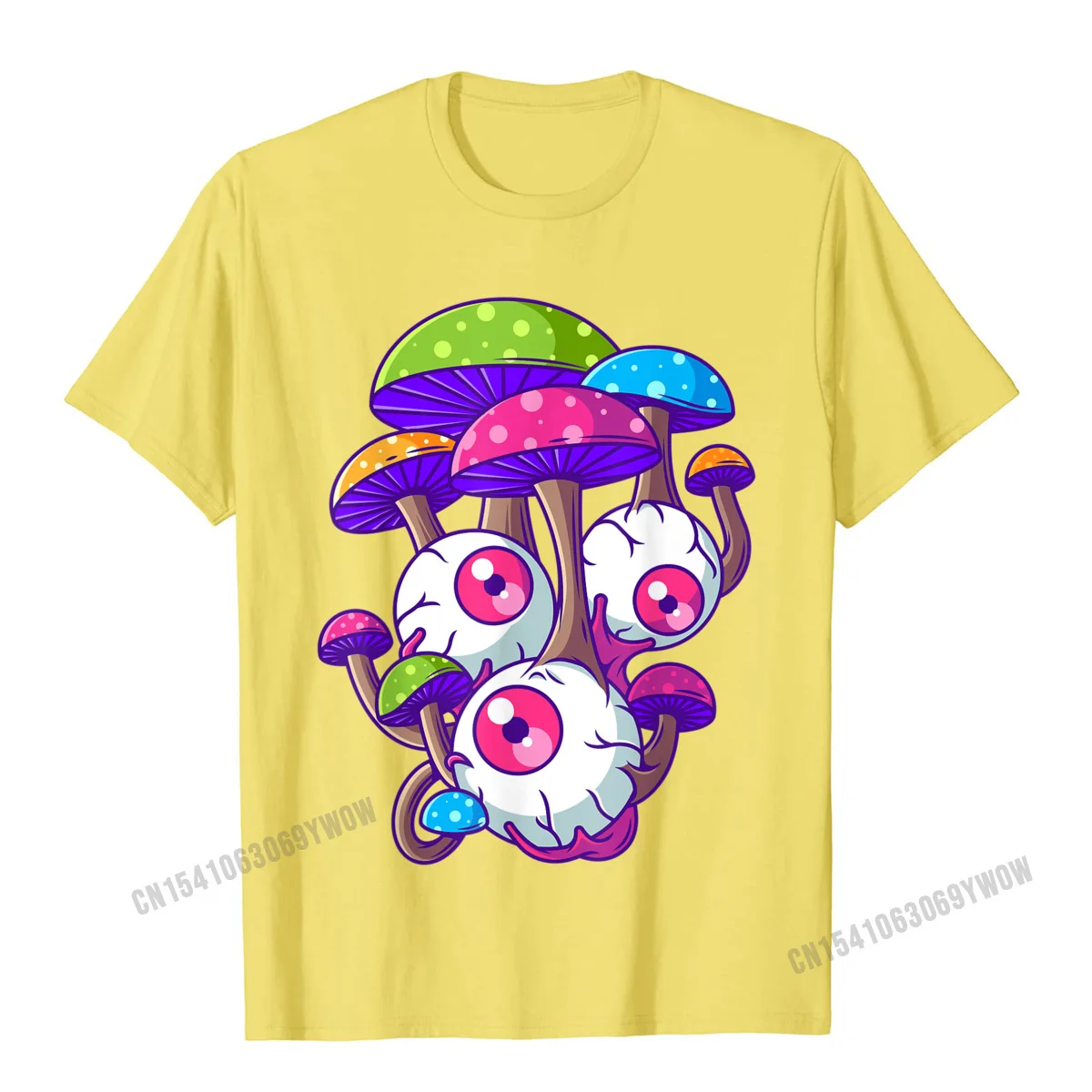 Psychedelic Mushroom Hippie Magic Fungus Shrooms Trance Rave T-Shirt Camisas Men Classic Tops Shirts For Men Designer T Shirts