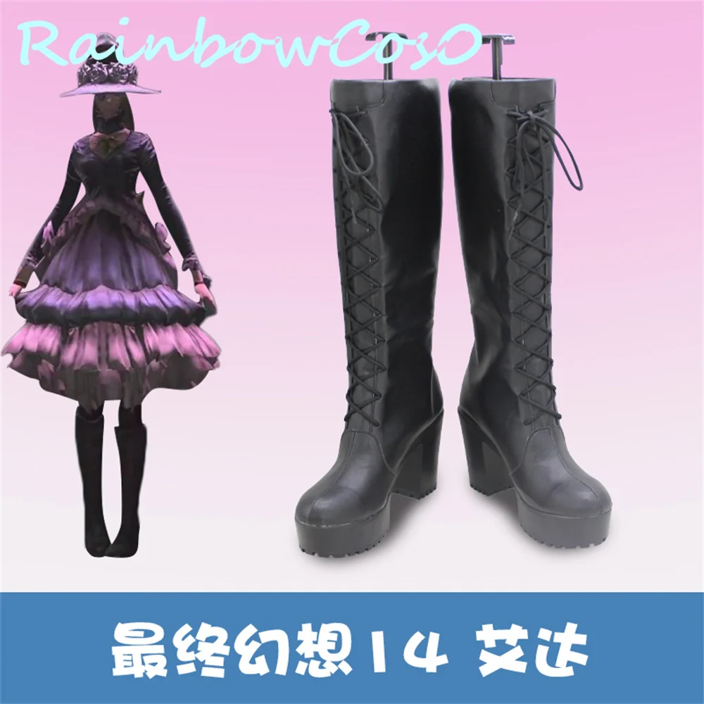 

Final Fantasy FF14 Ada Обувь для косплея Сапоги Игра Аниме Карнавал Вечеринка Хэллоуин Рождество Rainbowcos0W2137