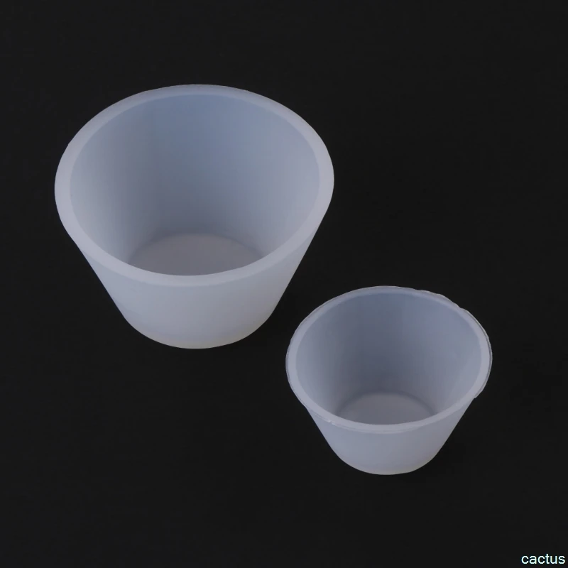 Silicone Measuring Cups Flexible Mixing Cups and pourable Baking Cups for DIY Resin Casting Painting Jewelry Making