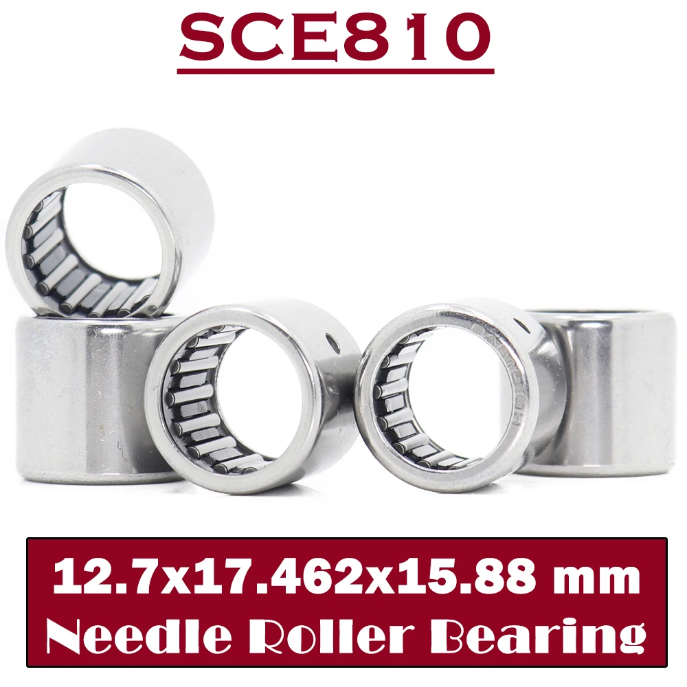 

Подшипник SCE810 12,7*17,462*15,88 мм (5 шт.), игольчатые роликовые подшипники B810, BA810Z, верх 810