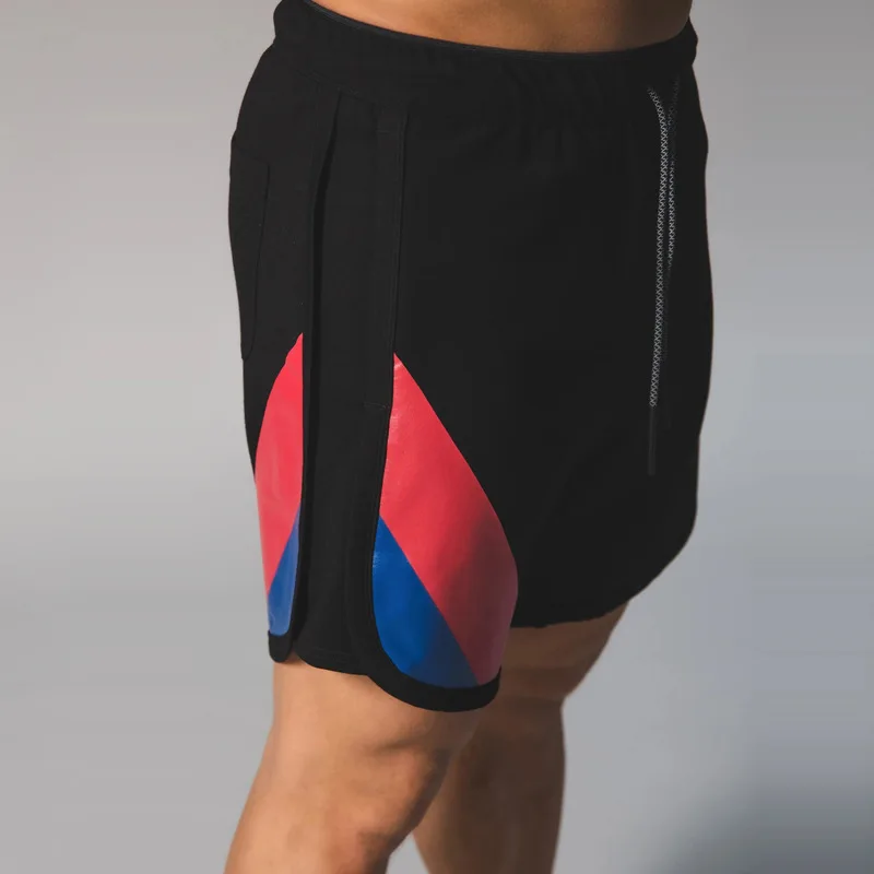 Summer New Brand Mens Fitness Running Breathable Elastic Casual Shorts Mens Black Gym Bodybuilding Training Sports Shorts