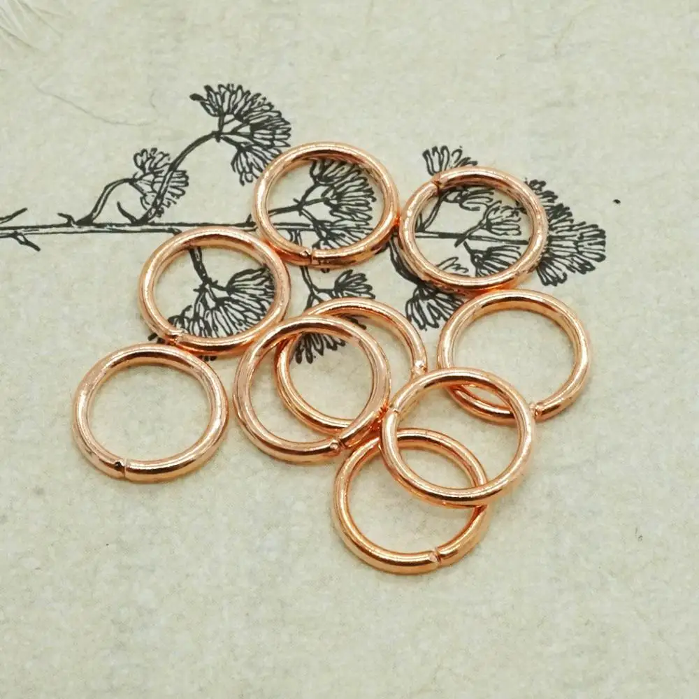 100-300Pcs/lot Silver/kc gold/black/Bronze/Gold Open Circle Jump Rings open single loop for DIY Necklace Bracelet Jewelry Making