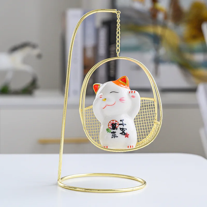 

Игрушка для колыбели Керамика Lucky Cat милые украшения подарок на день рождения творческий