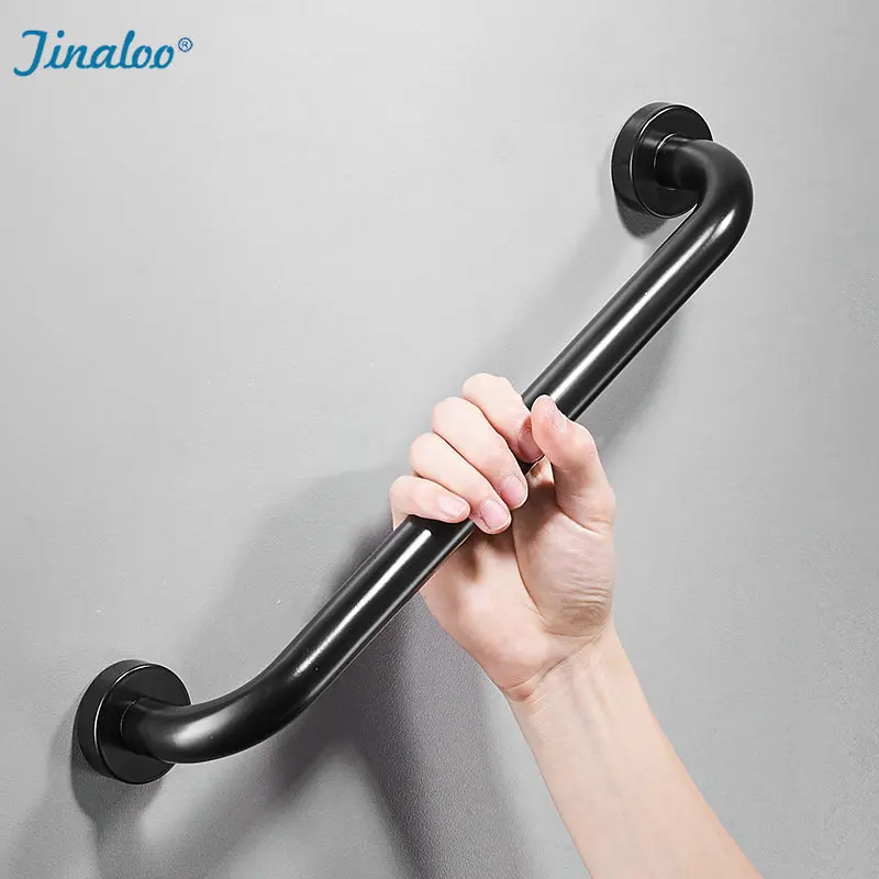 Black Space Aluminum Bathtub Grab Bars Handrails Old People Bathroom Handle Armrest Bathroom Safety & Accessories