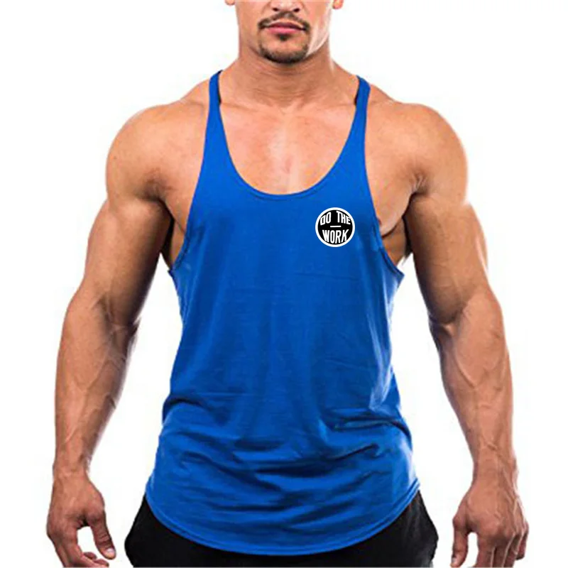 Gym Brand Workout Casual Sportswear Stringer Clothing Bodybuilding Singlets Fitness Vest Men\'s Tank Top Muscle Sleeveless Shirt